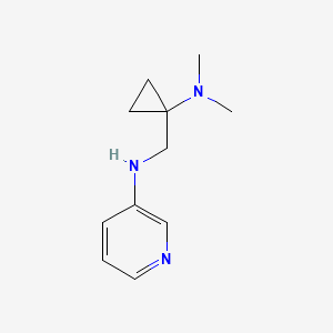 molecular formula C11H17N3 B14196366 n-{[1-(Dimethylamino)cyclopropyl]methyl}pyridin-3-amine CAS No. 922337-50-6