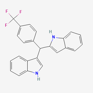 2-{(1H-Indol-3-yl)[4-(trifluoromethyl)phenyl]methyl}-1H-indole