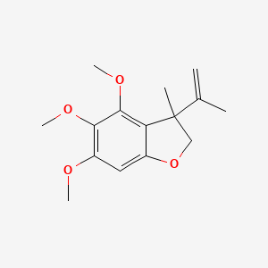 Benzofuran, 2,3-dihydro-4,5,6-trimethoxy-3-methyl-3-(1-methylethenyl)-