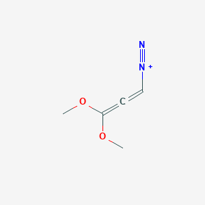 molecular formula C5H7N2O2+ B14196428 3,3-Dimethoxypropadiene-1-diazonium CAS No. 918108-36-8