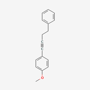 molecular formula C17H16O B14196438 1-Methoxy-4-(4-phenylbut-1-yn-1-yl)benzene CAS No. 835652-91-0