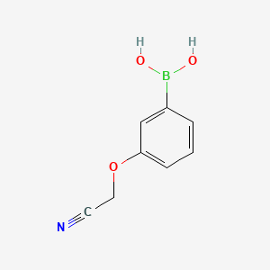 molecular formula C8H8BNO3 B1419644 3-氰基甲氧基苯硼酸 CAS No. 947533-25-7