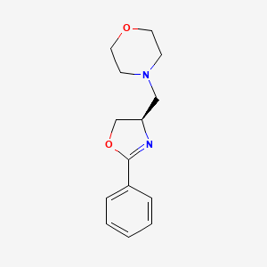 molecular formula C14H18N2O2 B14196477 4-{[(4R)-2-Phenyl-4,5-dihydro-1,3-oxazol-4-yl]methyl}morpholine CAS No. 876133-24-3