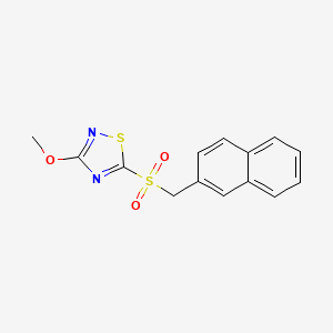 3-Methoxy-5-[(naphthalen-2-yl)methanesulfonyl]-1,2,4-thiadiazole