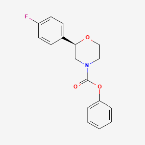 Phenyl (2r)-2-(4-fluorophenyl)morpholine-4-carboxylate