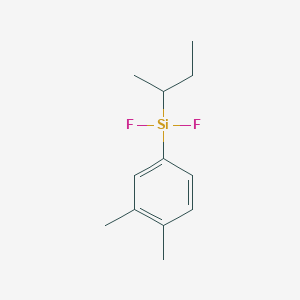 molecular formula C12H18F2Si B14196501 (Butan-2-yl)(3,4-dimethylphenyl)difluorosilane CAS No. 918446-87-4