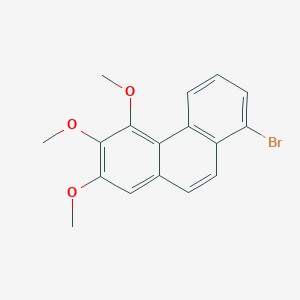 molecular formula C17H15BrO3 B14196519 1-Bromo-5,6,7-trimethoxyphenanthrene CAS No. 921932-12-9