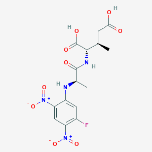 molecular formula C15H17FN4O9 B14196521 N-(5-Fluoro-2,4-dinitrophenyl)-D-alanyl-(3R)-3-methyl-L-glutamic acid CAS No. 922191-82-0