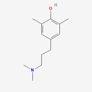 molecular formula C13H21NO B14196528 4-[3-(Dimethylamino)propyl]-2,6-dimethylphenol CAS No. 922724-53-6