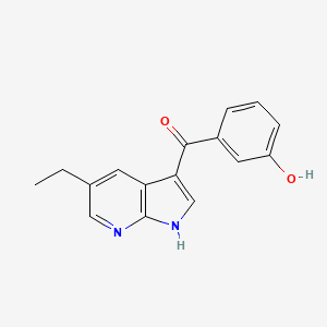 (5-Ethyl-1H-pyrrolo[2,3-b]pyridin-3-yl)(3-hydroxyphenyl)methanone