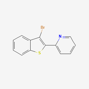 molecular formula C13H8BrNS B14196541 2-(3-Bromo-1-benzothiophen-2-yl)pyridine CAS No. 851228-18-7