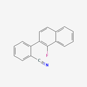 molecular formula C17H10FN B14196567 Benzonitrile, 2-(1-fluoro-2-naphthalenyl)- CAS No. 918630-52-1