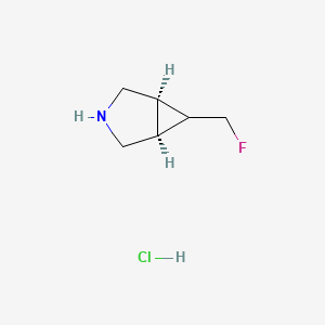 molecular formula C6H11ClFN B1419658 (1R,5S)-6-(氟甲基)-3-氮杂双环[3.1.0]己烷盐酸盐 CAS No. 1212147-76-6