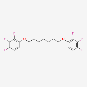 molecular formula C19H18F6O2 B14196581 1,1'-[Heptane-1,7-diylbis(oxy)]bis(2,3,4-trifluorobenzene) CAS No. 922718-48-7