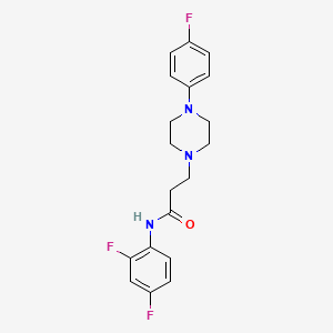 N-(2,4-Difluorophenyl)-3-[4-(4-fluorophenyl)piperazin-1-yl]propanamide