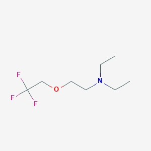 molecular formula C8H16F3NO B14196619 N,N-Diethyl-2-(2,2,2-trifluoroethoxy)ethan-1-amine CAS No. 885595-83-5