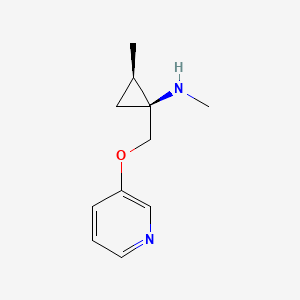 (1S,2R)-N,2-Dimethyl-1-{[(pyridin-3-yl)oxy]methyl}cyclopropan-1-amine