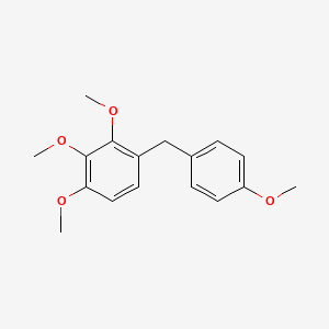 molecular formula C17H20O4 B14196639 Benzene, 1,2,3-trimethoxy-4-[(4-methoxyphenyl)methyl]- CAS No. 851527-93-0