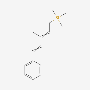 molecular formula C15H22Si B14196640 Trimethyl(3-methyl-5-phenylpenta-2,4-dien-1-YL)silane CAS No. 923014-11-3