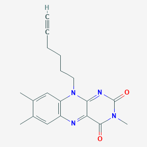 10-(Hex-5-yn-1-yl)-3,7,8-trimethylbenzo[g]pteridine-2,4(3H,10H)-dione