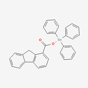 [(9H-Fluorene-1-carbonyl)oxy](triphenyl)stannane