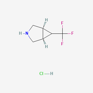 B1419670 trans-6-(Trifluoromethyl)-3-azabicyclo[3.1.0]-hexane hydrochloride CAS No. 1212322-57-0
