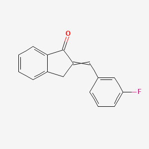 molecular formula C16H11FO B14196709 1H-Inden-1-one, 2-[(3-fluorophenyl)methylene]-2,3-dihydro- CAS No. 922736-66-1