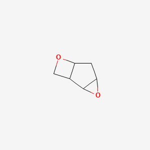 molecular formula C6H8O2 B14196727 3,7-Dioxatricyclo[4.2.0.0~2,4~]octane CAS No. 859528-53-3