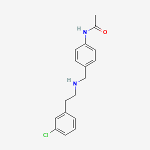 molecular formula C17H19ClN2O B1419675 N-[4-({[2-(3-chlorophenyl)ethyl]amino}methyl)phenyl]acetamide CAS No. 1209424-09-8