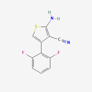 molecular formula C11H6F2N2S B14196771 2-Amino-4-(2,6-difluorophenyl)thiophene-3-carbonitrile CAS No. 917590-52-4