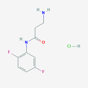 molecular formula C9H11ClF2N2O B1419682 N~1~-(2,5-二氟苯基)-β-丙氨酰胺盐酸盐 CAS No. 1147202-33-2