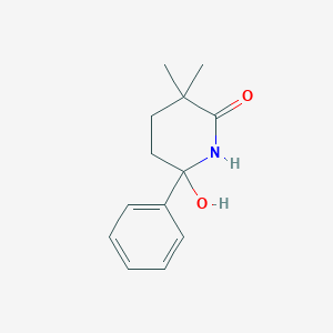 6-Hydroxy-3,3-dimethyl-6-phenylpiperidin-2-one