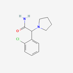 B1419685 2-(2-Chlorophenyl)-2-(pyrrolidin-1-YL)acetamide CAS No. 1000340-02-2