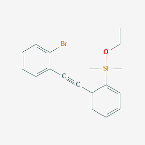 {2-[(2-Bromophenyl)ethynyl]phenyl}(ethoxy)dimethylsilane