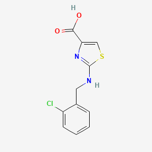 molecular formula C11H9ClN2O2S B1419696 2-[(2-氯苄基)氨基]-1,3-噻唑-4-羧酸 CAS No. 1189749-33-4