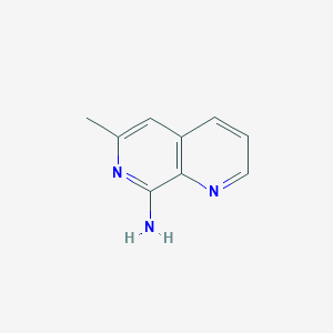 molecular formula C9H9N3 B1419697 6-甲基-1,7-萘啶-8-胺 CAS No. 63029-22-1