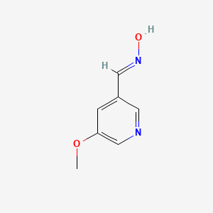 molecular formula C7H8N2O2 B1419702 5-甲氧基烟醛肟 CAS No. 1087659-31-1