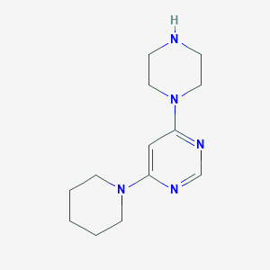 molecular formula C13H21N5 B1419706 4-哌嗪-1-基-6-哌啶-1-基嘧啶 CAS No. 1204296-32-1