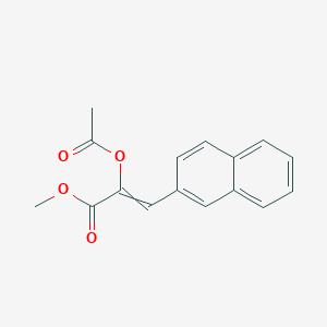 Methyl 2-(acetyloxy)-3-(naphthalen-2-yl)prop-2-enoate