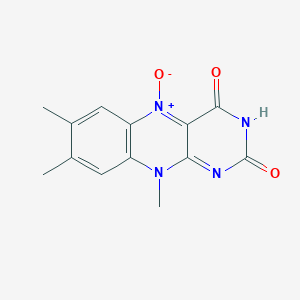 molecular formula C13H12N4O3 B141971 光黄素 5-氧化物 CAS No. 36995-93-4