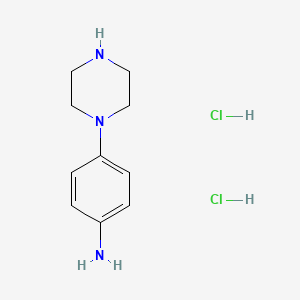 molecular formula C10H17Cl2N3 B1419711 4-Piperazinoaniline dihydrochloride CAS No. 1185303-28-9