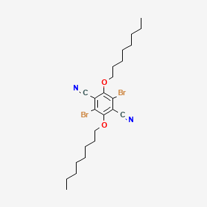 2,5-Dibromo-3,6-bis(octyloxy)benzene-1,4-dicarbonitrile