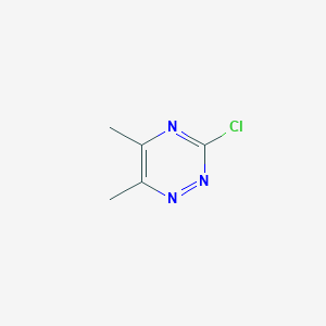 molecular formula C5H6ClN3 B1419712 3-Chloro-5,6-dimethyl-1,2,4-triazine CAS No. 412923-53-6
