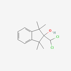 2-(Dichloromethyl)-1,1,3,3-tetramethyl-2,3-dihydro-1H-inden-2-ol