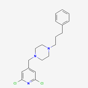 1-[(2,6-Dichloropyridin-4-yl)methyl]-4-(3-phenylpropyl)piperazine