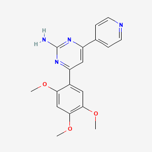 4-(Pyridin-4-yl)-6-(2,4,5-trimethoxyphenyl)pyrimidin-2-amine