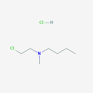 molecular formula C7H17Cl2N B1419724 2-(N-Methyl-N-butylamino)ethyl chloride hydrochloride CAS No. 115571-72-7