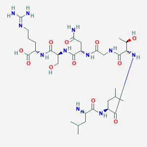 L-Leucyl-L-leucyl-L-threonylglycyl-L-asparaginyl-L-seryl-N~5~-(diaminomethylidene)-L-ornithine