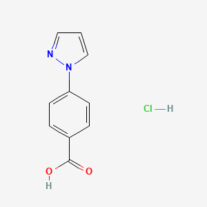 molecular formula C10H9ClN2O2 B1419725 4-(1H-吡唑-1-基)苯甲酸盐酸盐 CAS No. 1185294-89-6