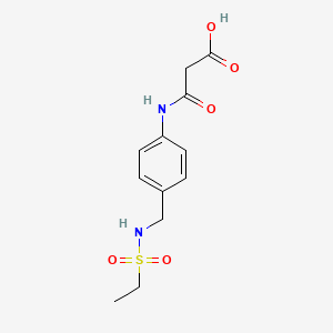 3-(4-{[(Ethanesulfonyl)amino]methyl}anilino)-3-oxopropanoic acid